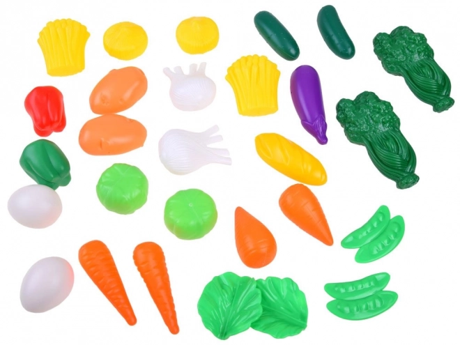 Colorful Play Food Set for Kids - 120 Pieces