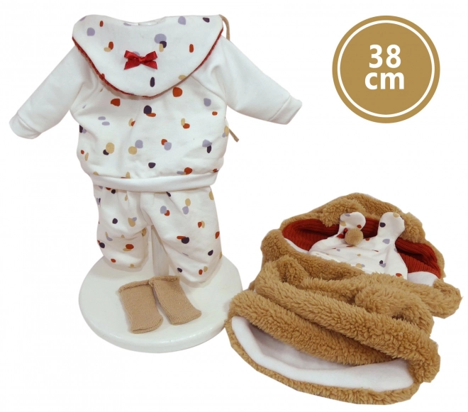 Doll Outfit with Carrier Set for Baby Doll 38 cm