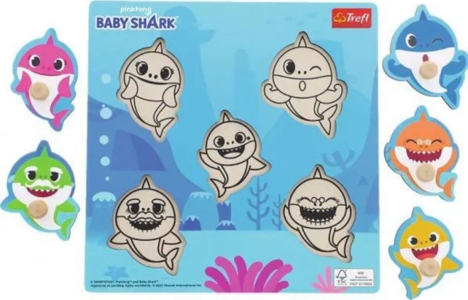 Wooden Puzzle Baby Shark