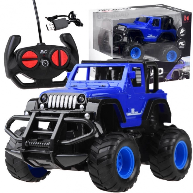 Remote Controlled Off-Road Car with Steering Wheel Remote