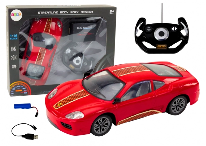 Voiture télécommandée RC 1:16 rouge