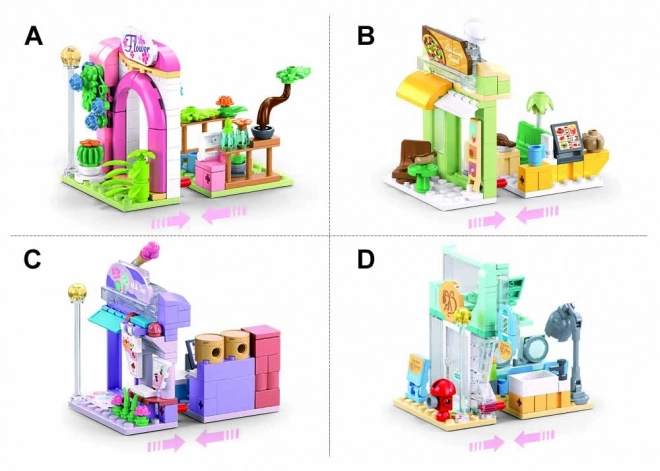 Flower Shop Building Set - Metropolis Series