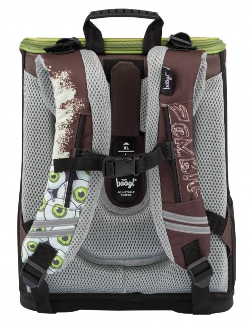 Baagl School Backpack Zippy Zombie