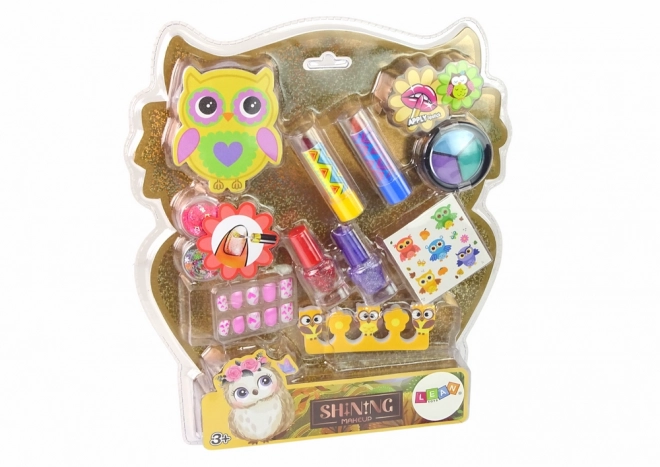 Makeup and Nail Art Set Owl