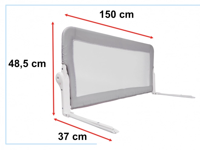 Bed Safety Guard Rail 150cm Grey