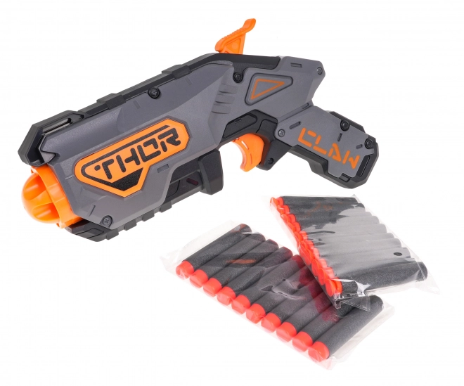 Blaze Storm Manual Gray Toy Gun with Safe Darts for Kids 8+