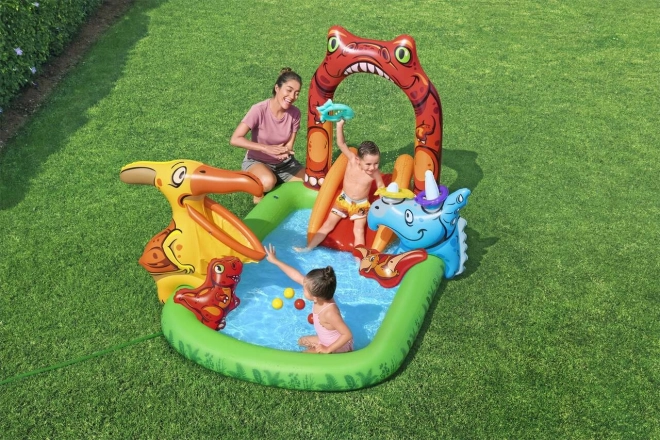 Inflatable Water Playground Dinosaur World for Kids Ages 2+