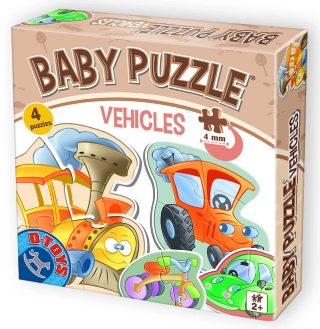 D-Toys Baby Puzzle Transportation 4 in 1