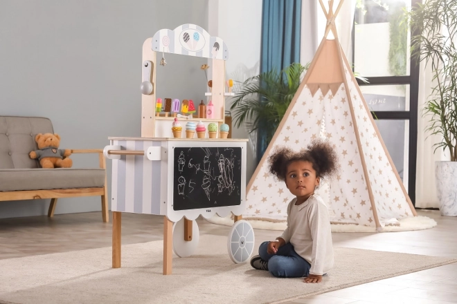 Wooden Ice Cream Trolley