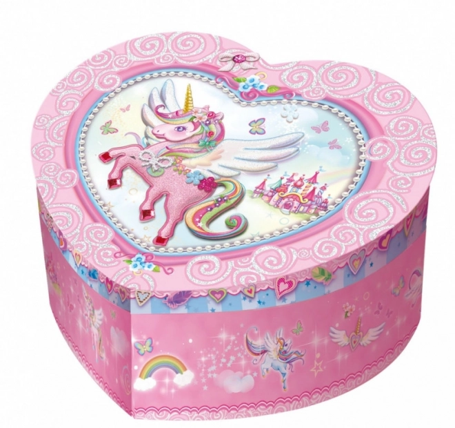 Heart-Shaped Music Box Unicorn