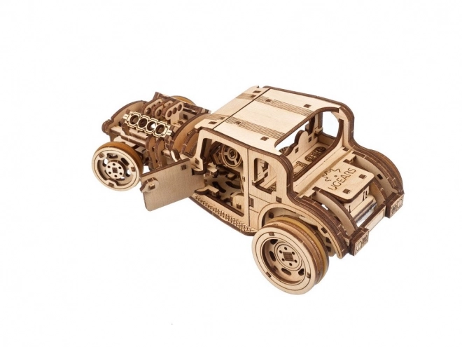 3D Wooden Puzzle Hot Rod Furious