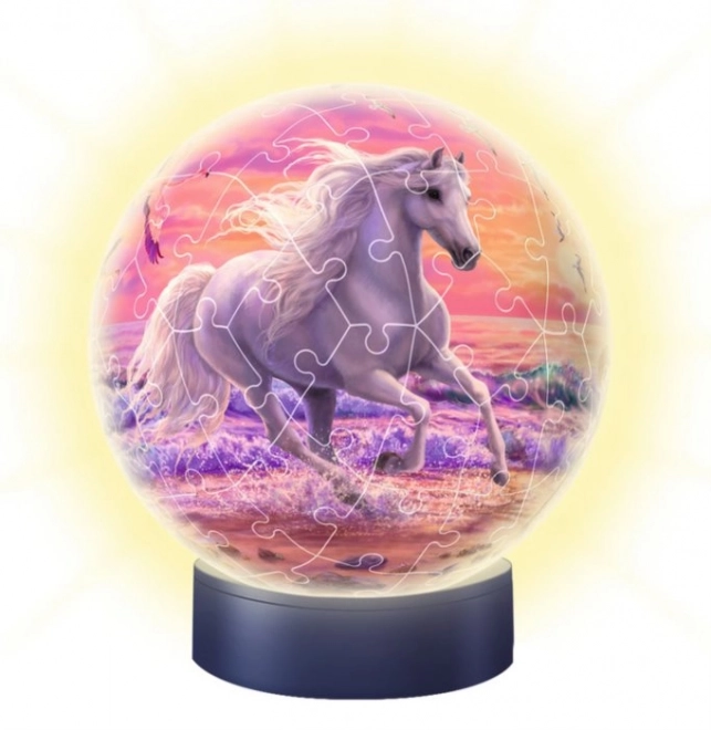 Ravensburger 3D Light Up Puzzleball Horse on the Beach