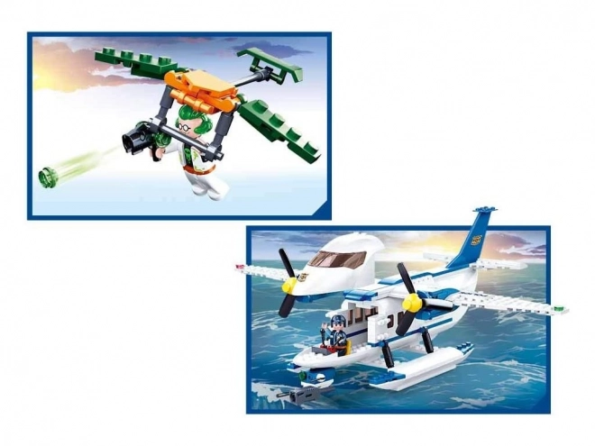 Police Sea Plane and Thieves Set