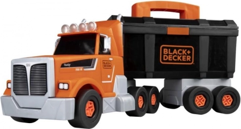 Camion con attrezzi e trapano BLACK+DECKER, set di costruzione per bambini 43 cm