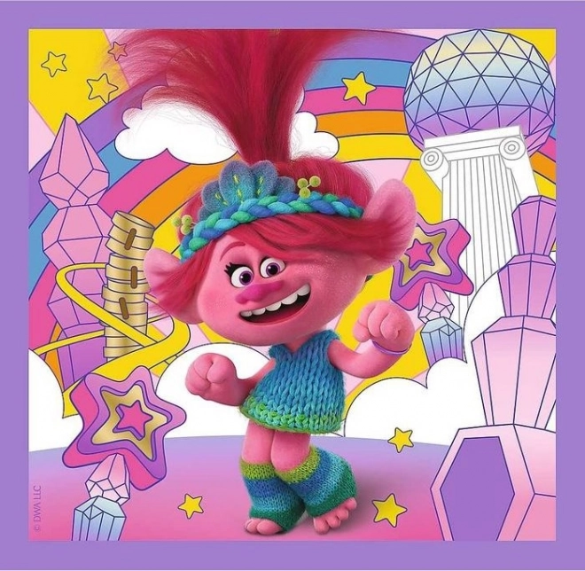 Trefl Trolls Meet the Trolls Progressive Puzzle Set 3-in-1