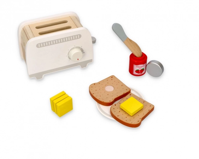 Wooden Gray Toy Toaster