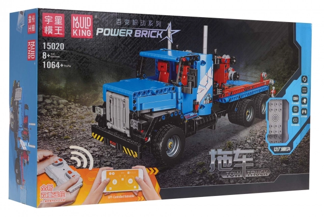 Remote Control Blue Truck Building Set