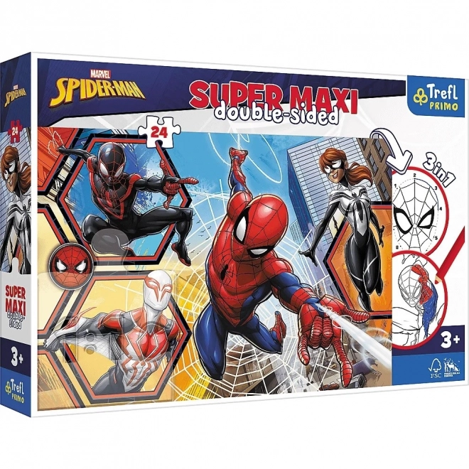 Double-Sided Spiderman Puzzle and Activity Set