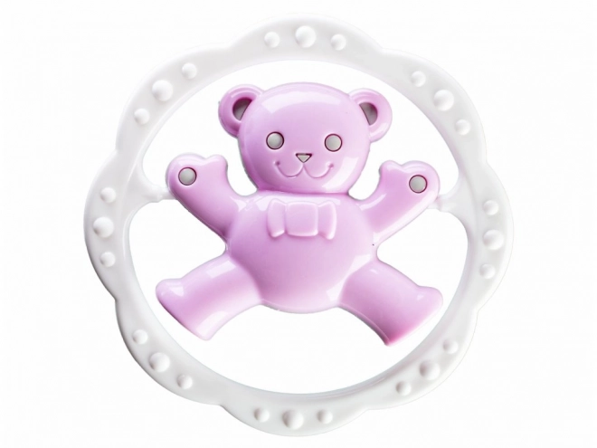 Colorful Rattle Circle with Bear or Bunny