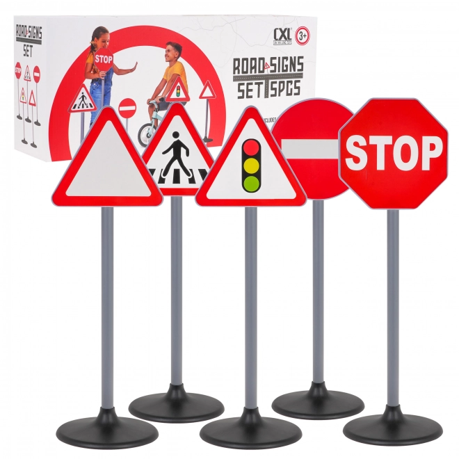 Educational Traffic Sign Set for Kids 3+