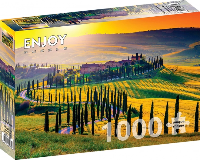 Enjoy Tuscany Sunset Puzzle 1000 Pieces