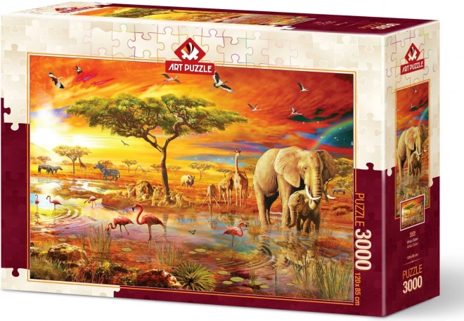 Safari in Africa 3000 Piece Puzzle