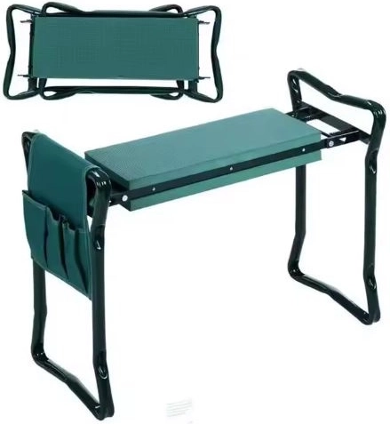 Klappbarer Gartenkniekissen und Sitzhocker 3in1 mit Organizer