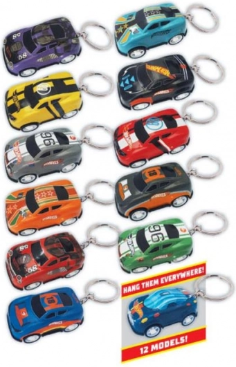 Hot Wheels GT K‑Cars 3D PVC + Metal Keychain