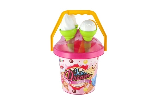 Sand Play Set with Bucket and Ice Cream Molds