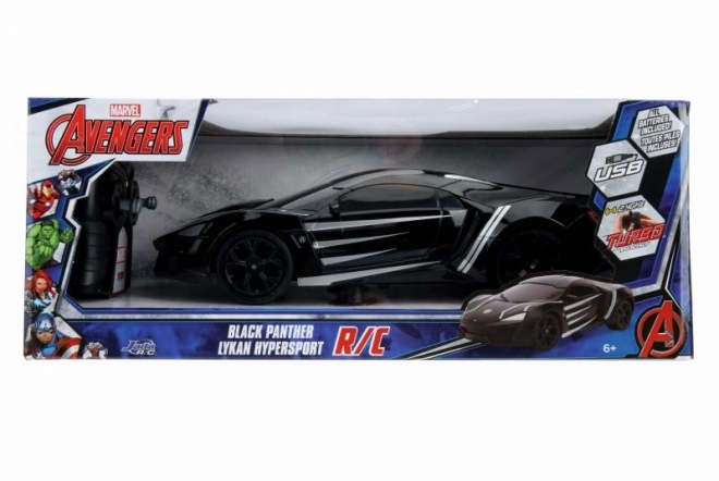 Marvel Black Panther RC Lykan HyperSport Car