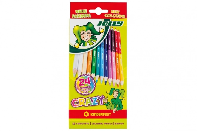 Double-Sided Crazy Crayons 12 Colors