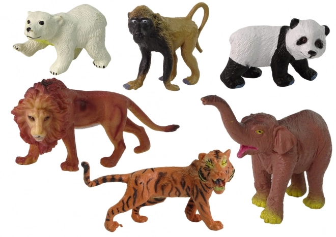 Wild Safari Animals Figurine Set