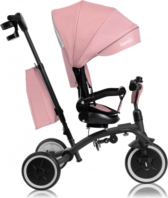 2-in-1 Children's Tricycle by Lionelo - Tris Plus Model in Pink Rose