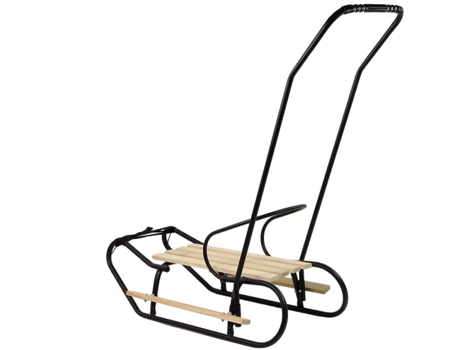 Metal Sled with Push Bar and Belt