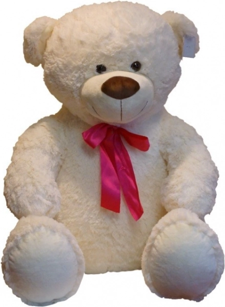 Crèmefarvet plysbjørn Norbert 75 cm