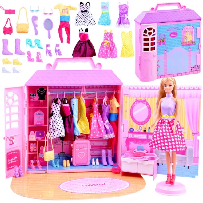 Anlily Doll Wardrobe Playset