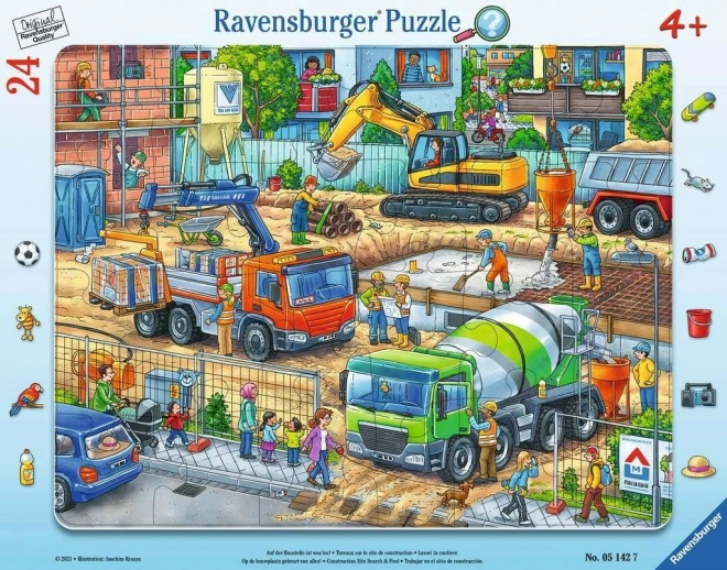 Ravensburger Construction Site Puzzle for Kids 24 Pieces