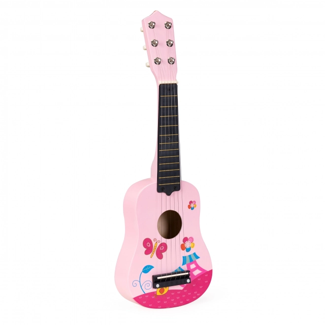 Children's Pink Guitar with Metal Strings