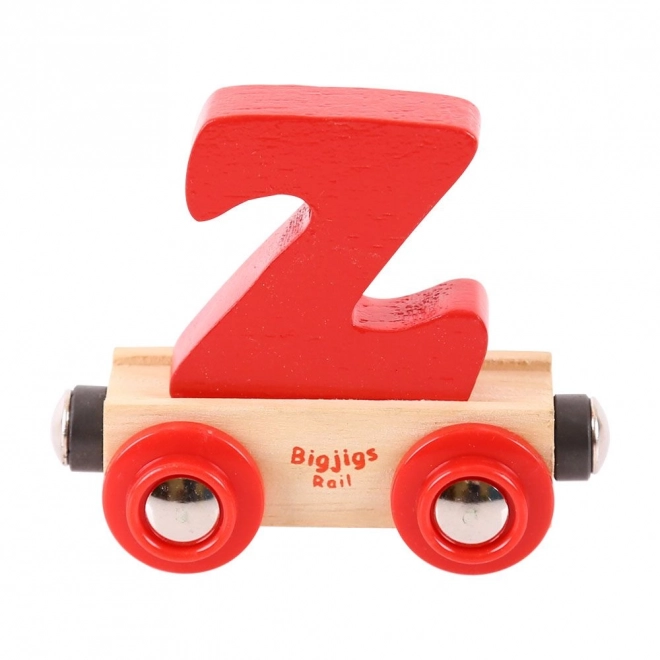 Bigjigs Rail Wooden Train Car - Letter Z