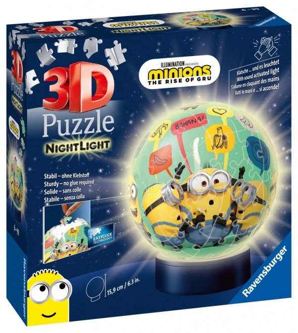 Minions 3D Glowing Sphere Puzzle