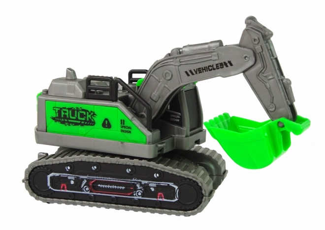 Green Friction Power Excavator Toy