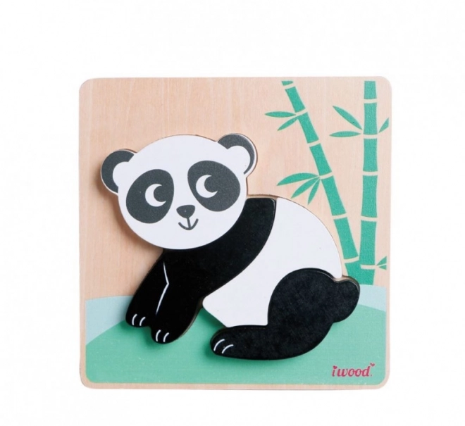 Wooden Animal Puzzle Panda