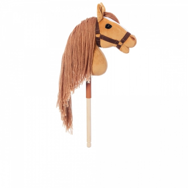 Wooden Horse on a Stick Hobby Horse HOPPIHORSE Chestnut Brown