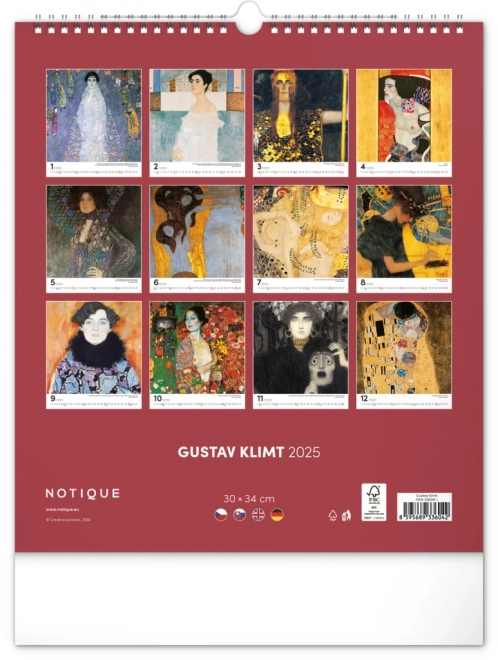 Wall Calendar Gustav Klimt 2025