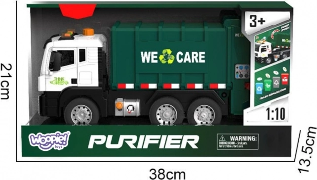 Interactive Garbage Truck Purifier 1:10 - Educational Toy for Waste Sorting