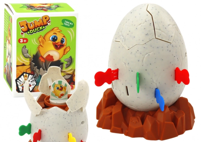 Interactive Jumping Chicken Game with Eggs and Sticks