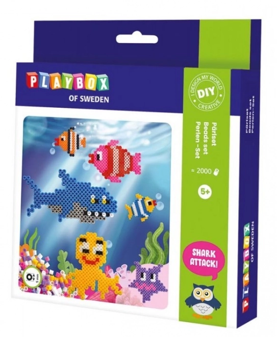 Playbox Bead Ironing Set Underwater World 2000 Pieces