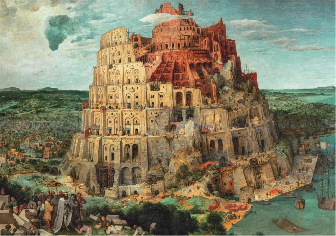 Museum Puzzle 1500 Pieces - The Tower of Babel by Bruegel