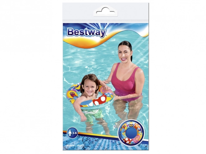 Bestway inflatable swimming ring – meadow