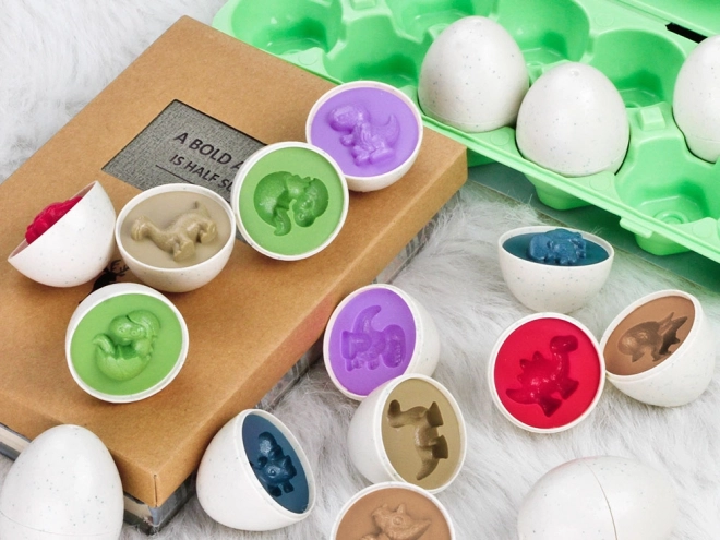 Dinosaur Shape Matching Eggs Puzzle